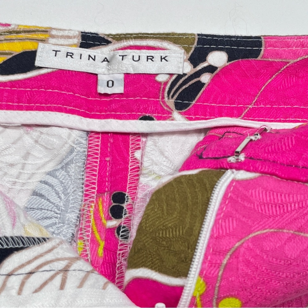 TRINA TURK Los Angeles tropical floral trousers pants - Picture 6 of 11